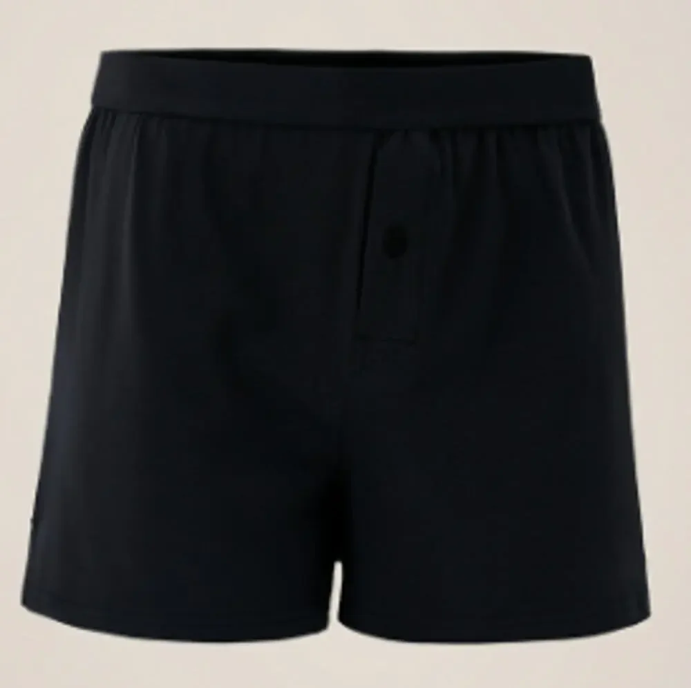 Pact Men's Large Black 3-Pack Organic Everyday Knit Boxer Shorts A20-17